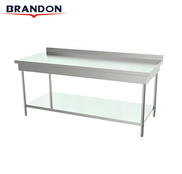 Double layered workbench with backrest