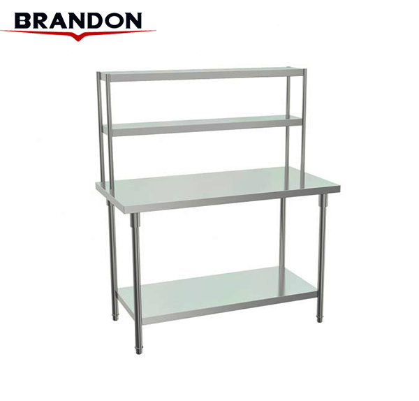 Double layer with double layer upper frame workbench