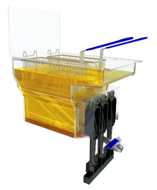 Gas fryer – Fire Tube Heat Exchanger