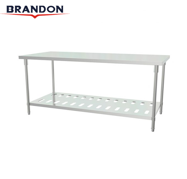 Double layer perforated frame workbench